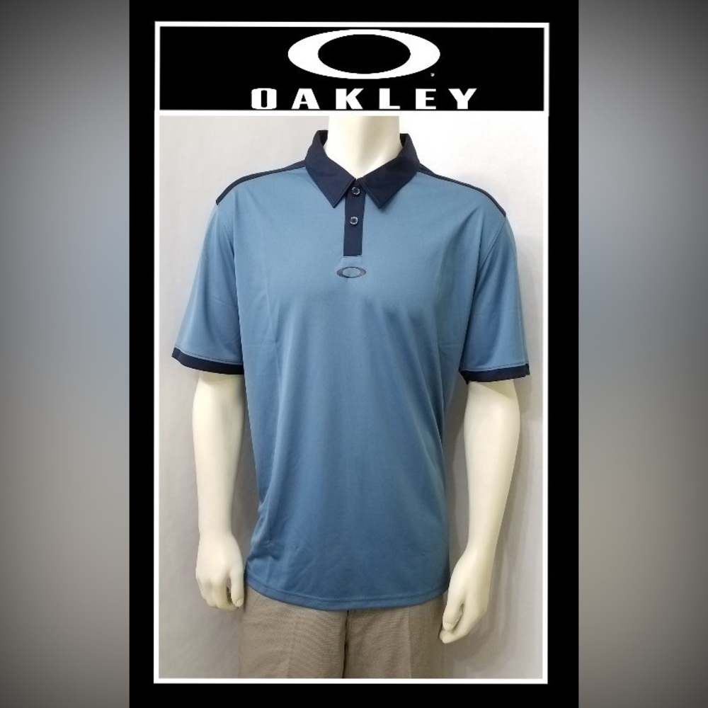Oakley Men's Performance Polo – Two-Tone‎ Blue 🔵💙